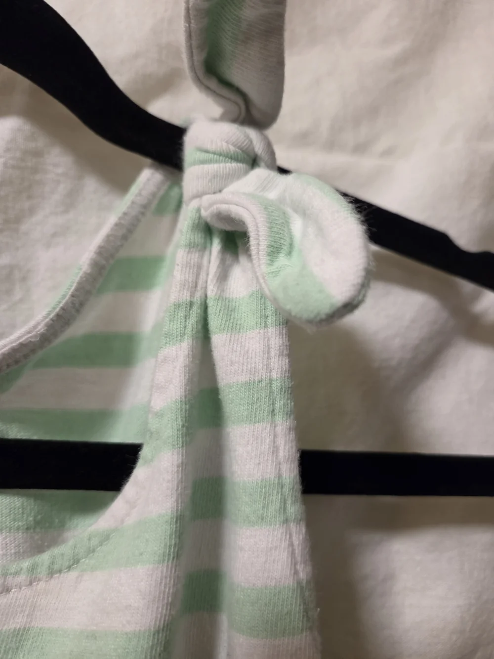 Gymboree Mint and Blue Striped Tie-Shoulder Maxi Dress